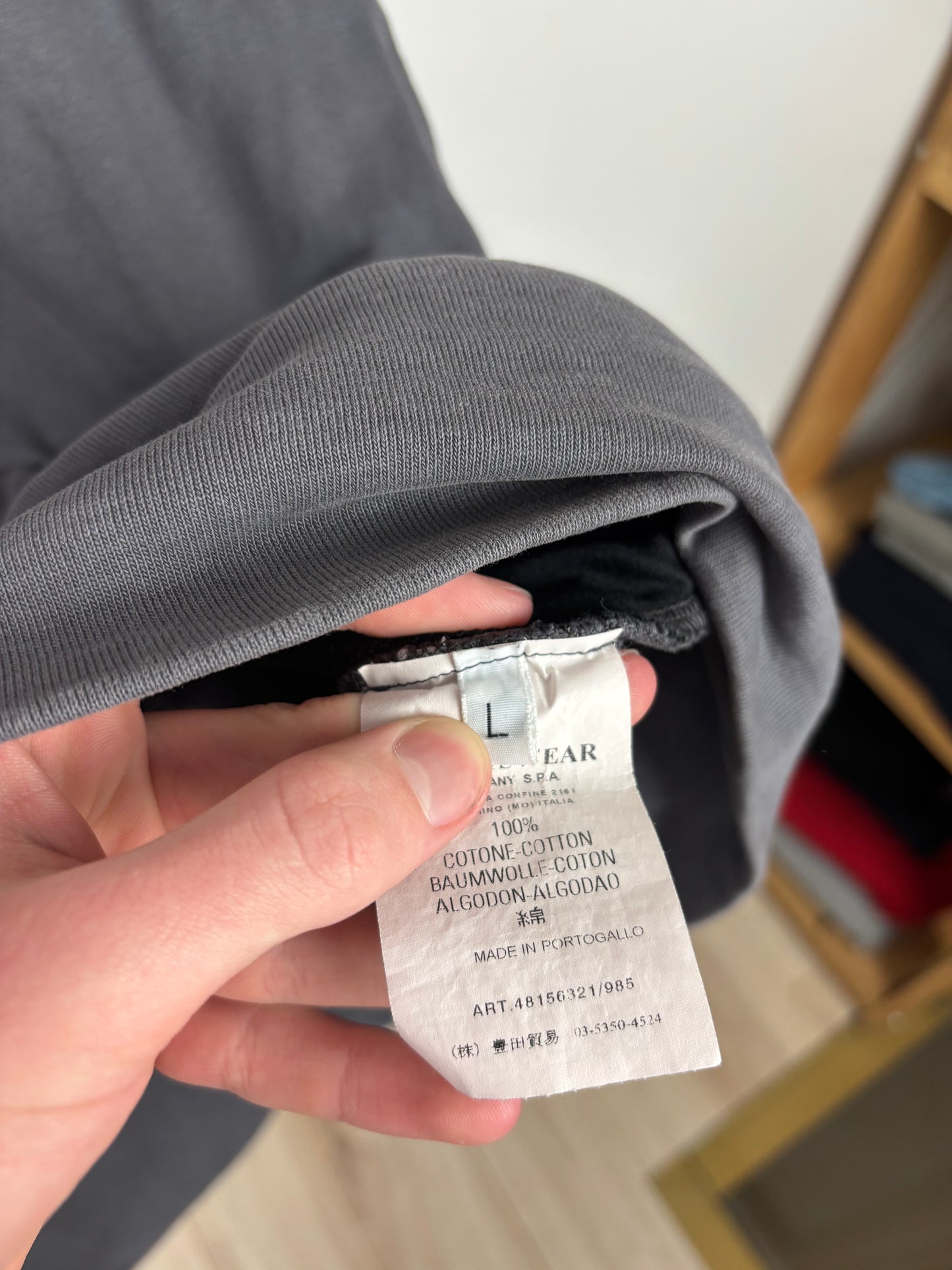 Veste zip Stone Island grise
