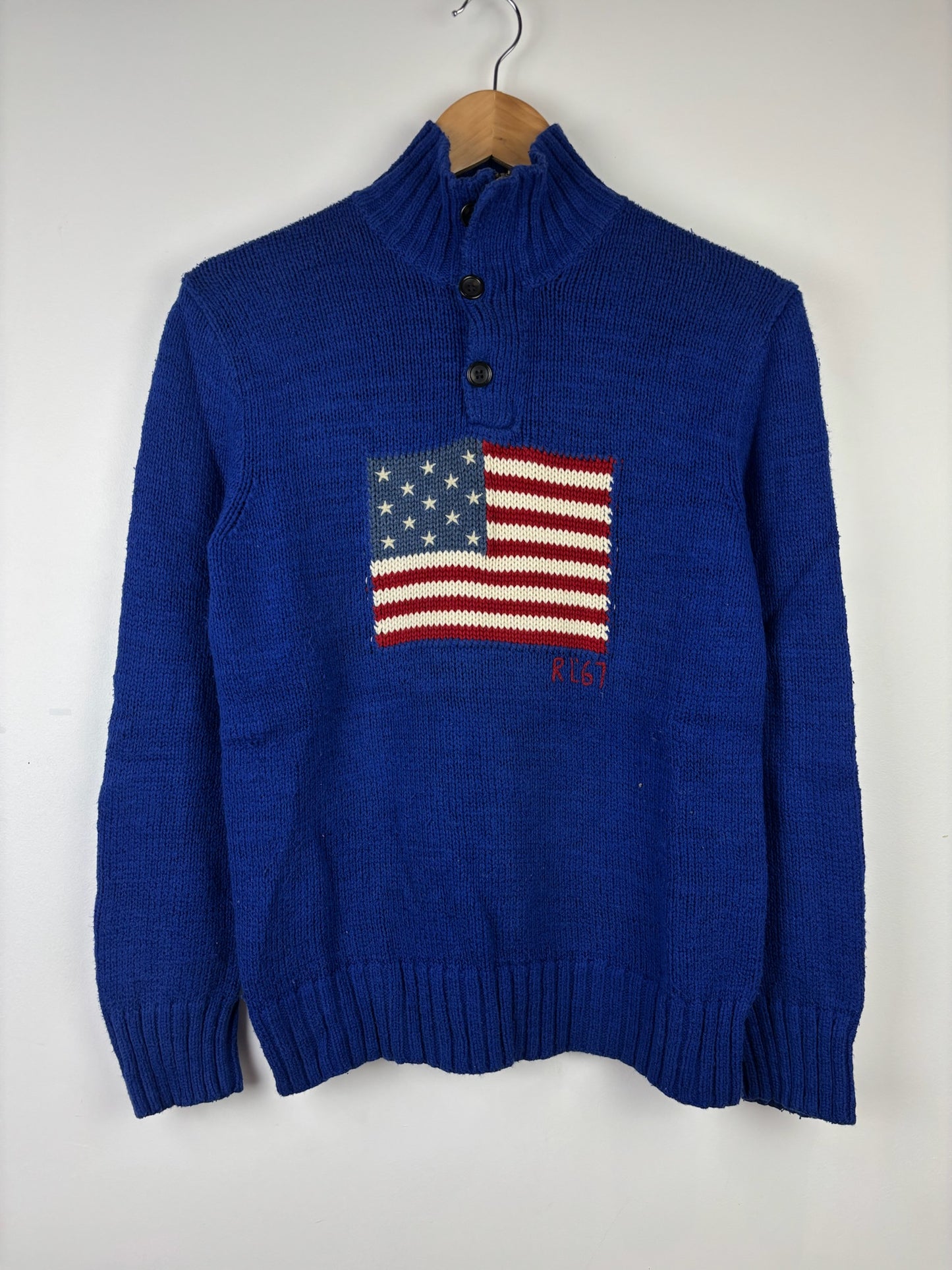 Pull col zippé flag Ralph Lauren