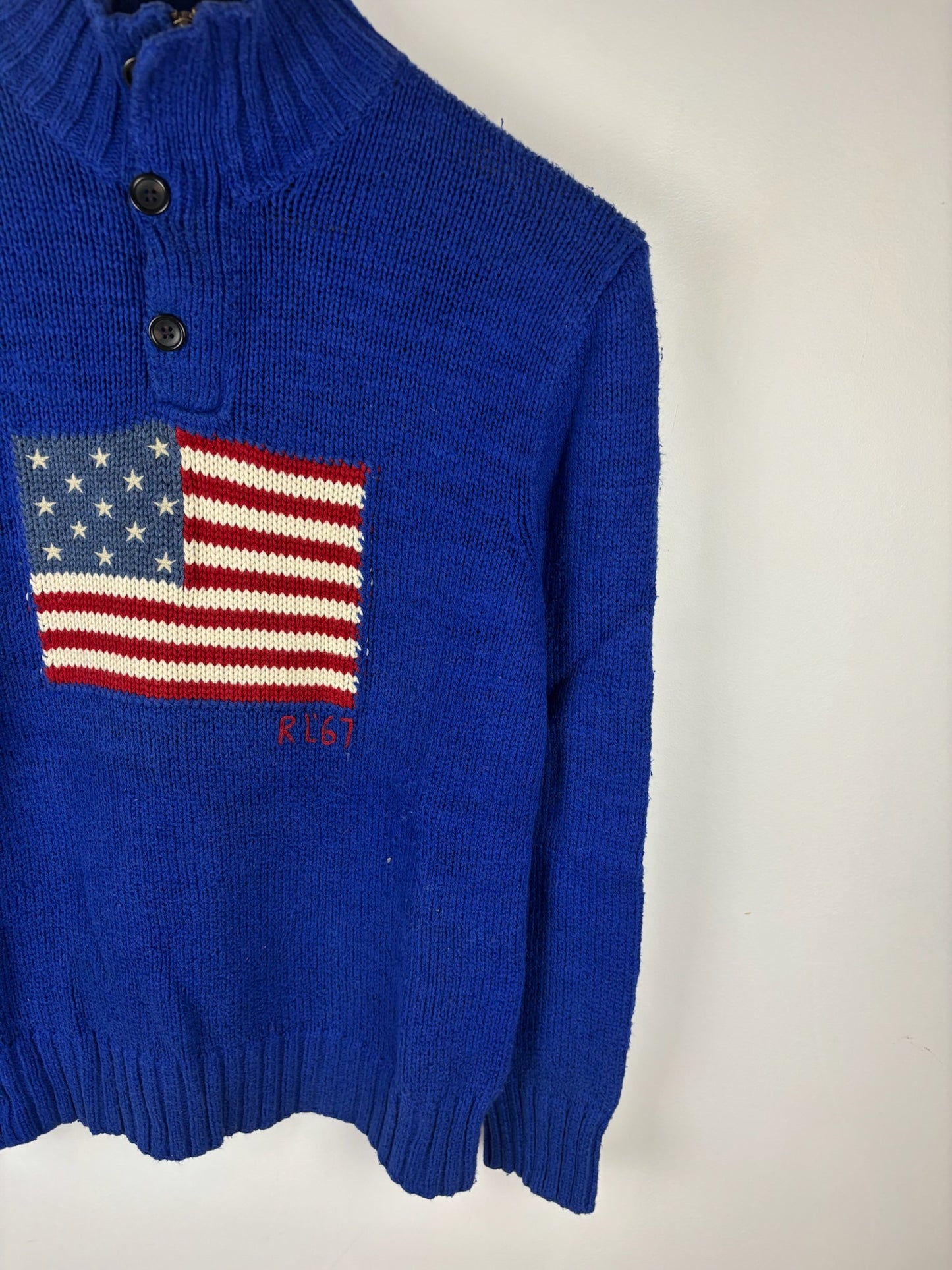 Pull col zippé flag Ralph Lauren