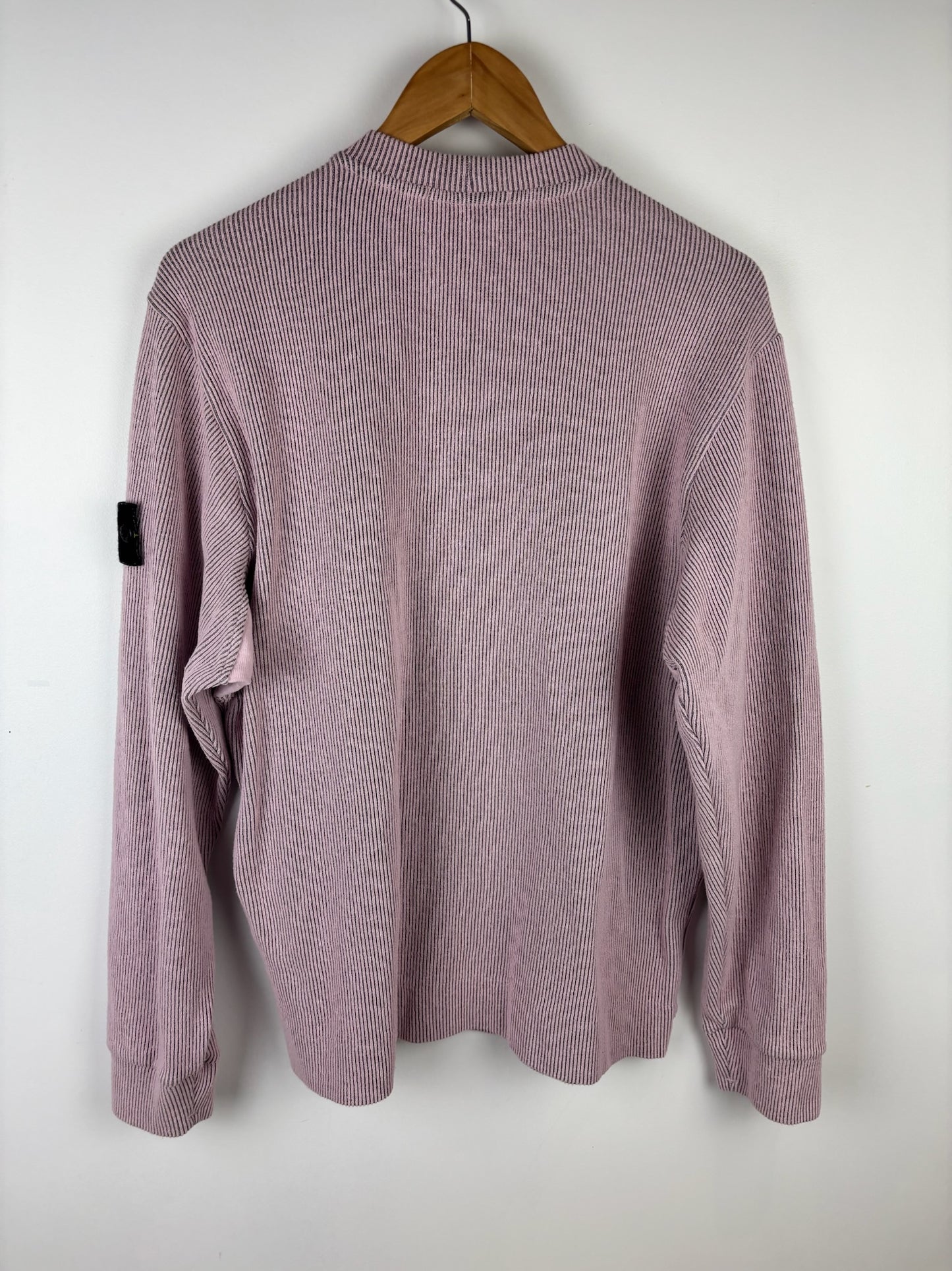 Pull en maille crewneck Stone Island rose