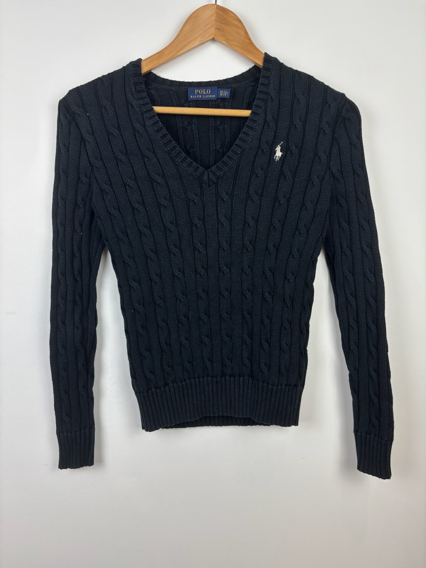 Pull torsadé col v Ralph Lauren