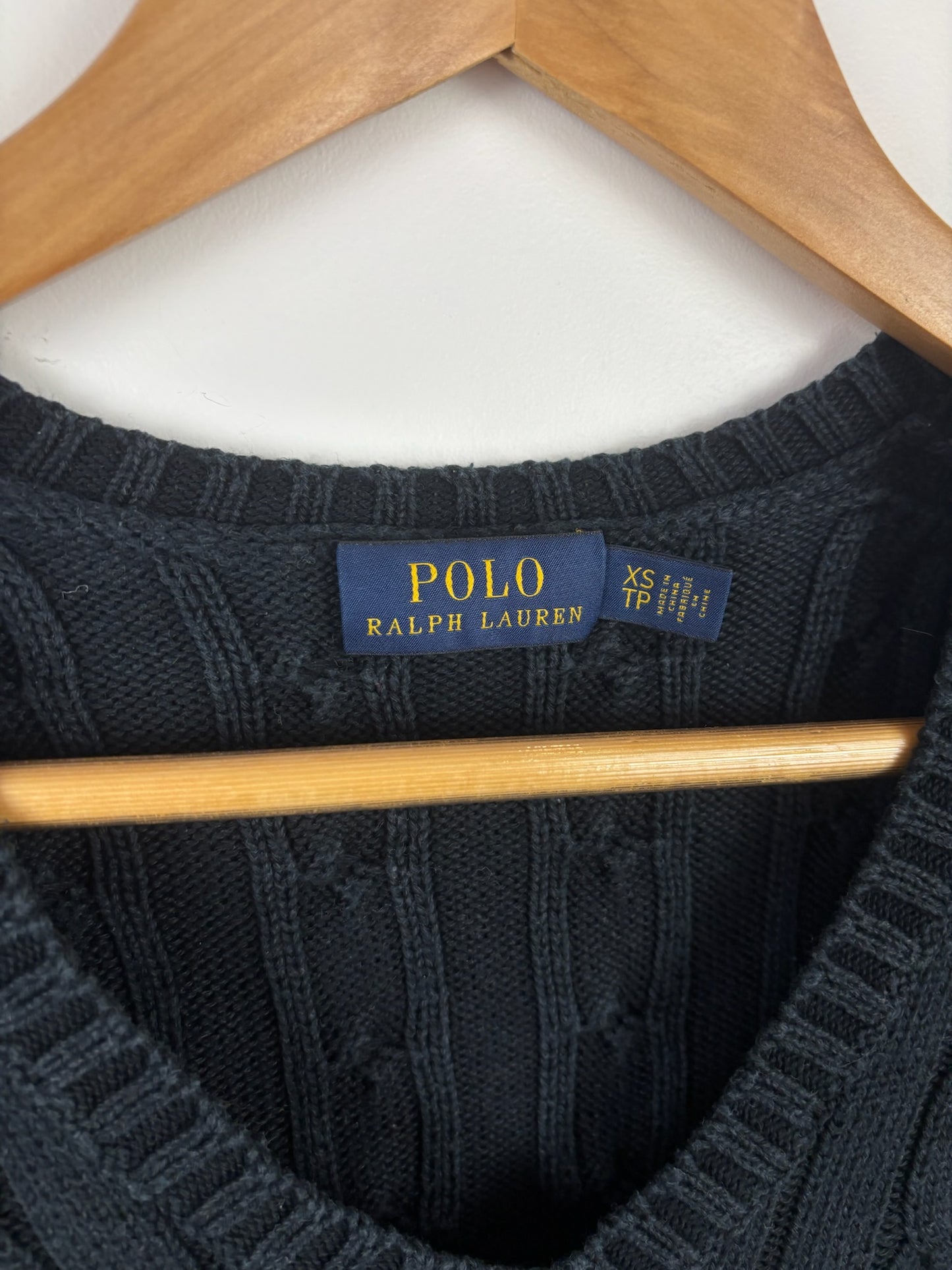 Pull torsadé col v Ralph Lauren