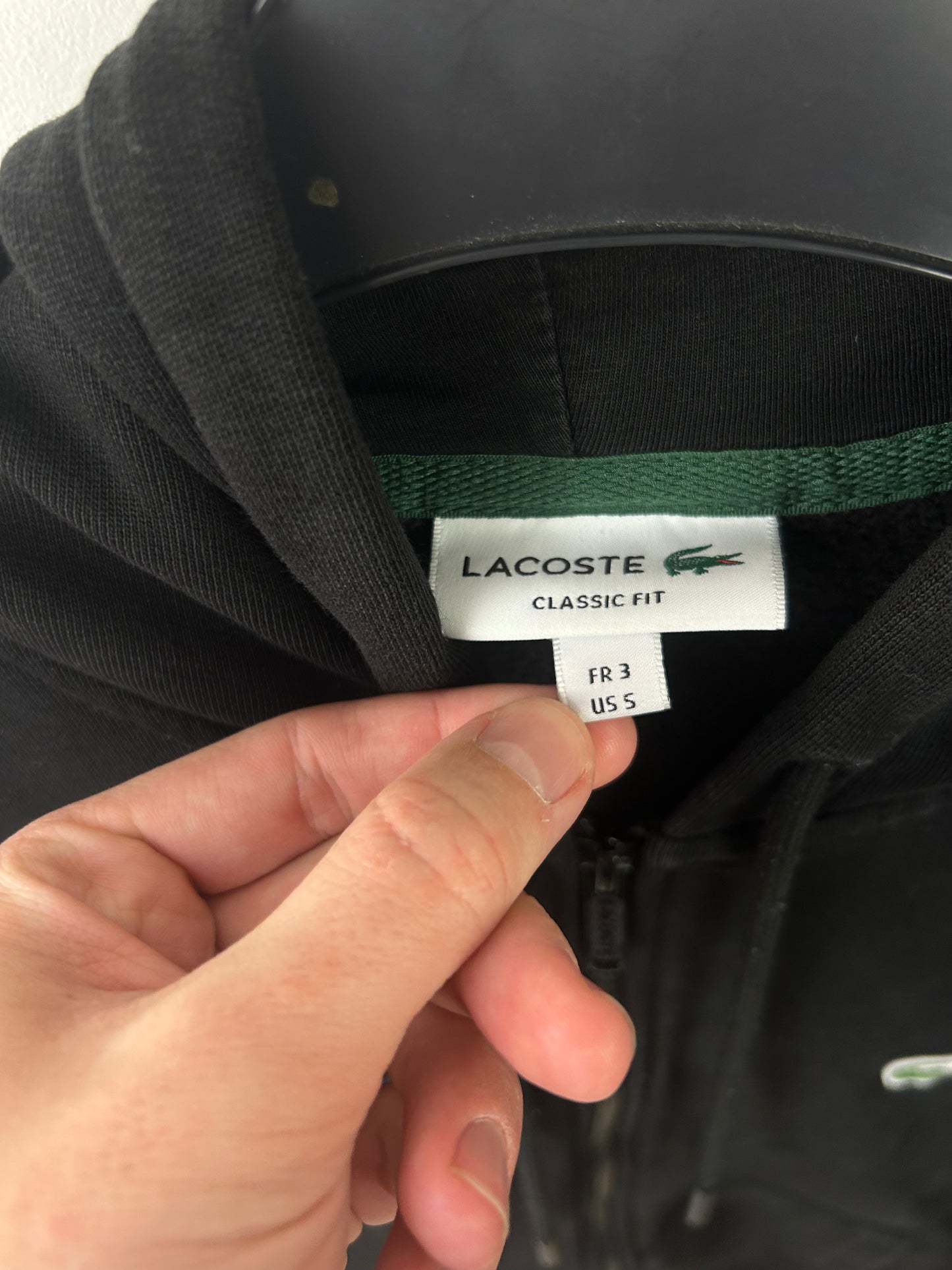 Pull à capuche zippé Lacoste