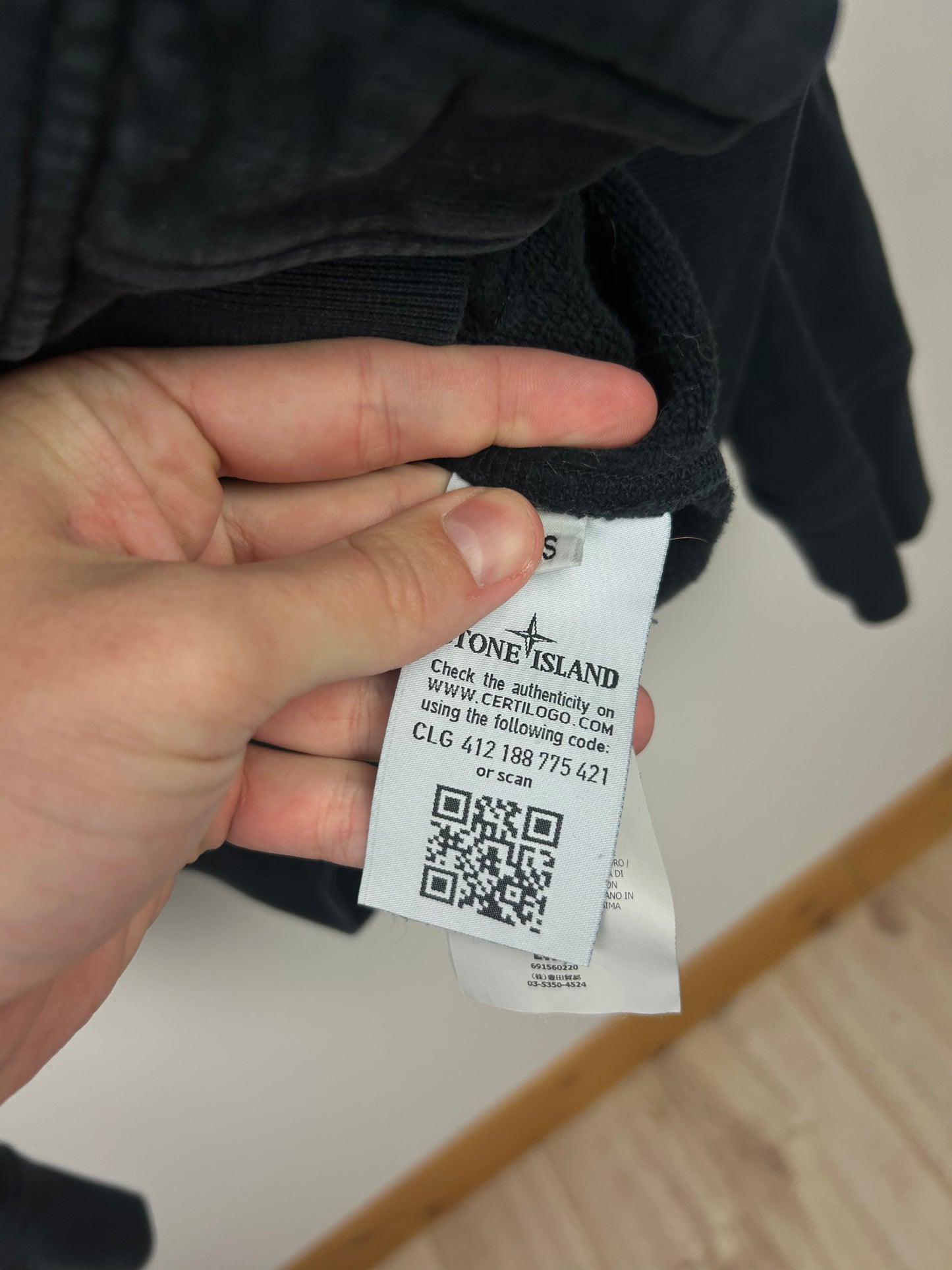 Pull zippé à capuche Stone Island