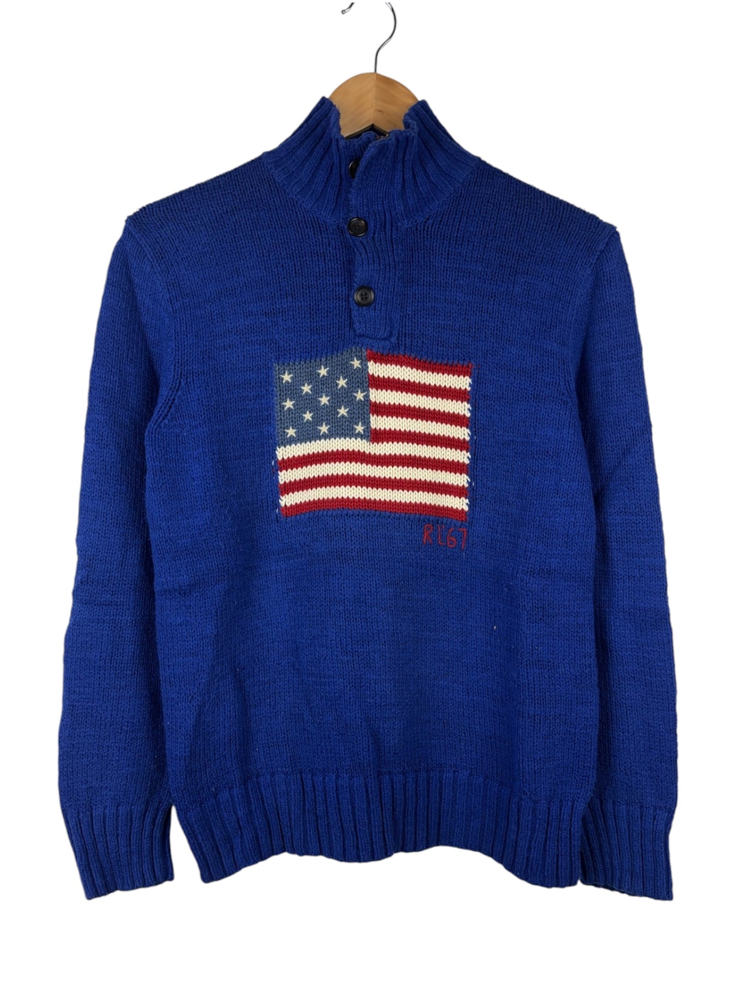 Pull col zippé flag Ralph Lauren