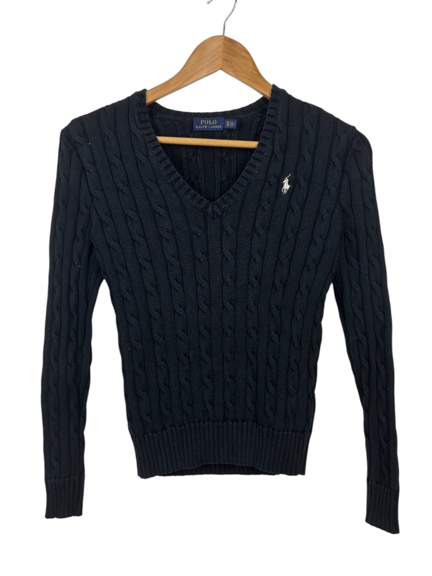 Pull torsadé col v Ralph Lauren