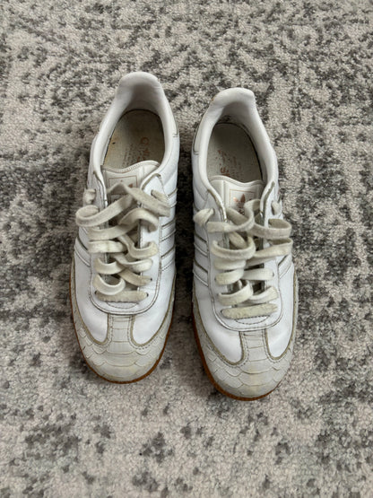 Adidas, samba, motif crocodile blanche