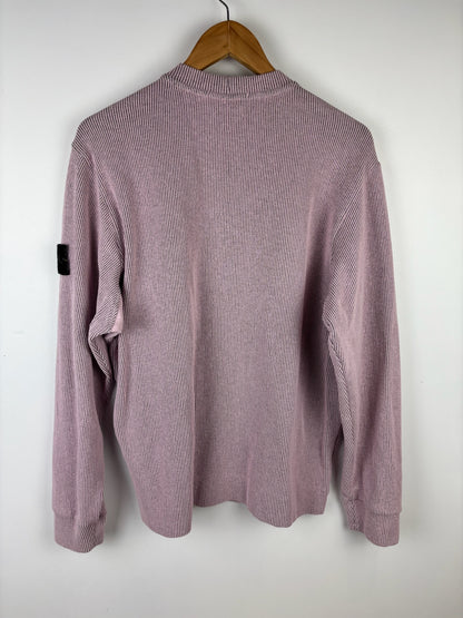 Pull en maille crewneck Stone Island rose