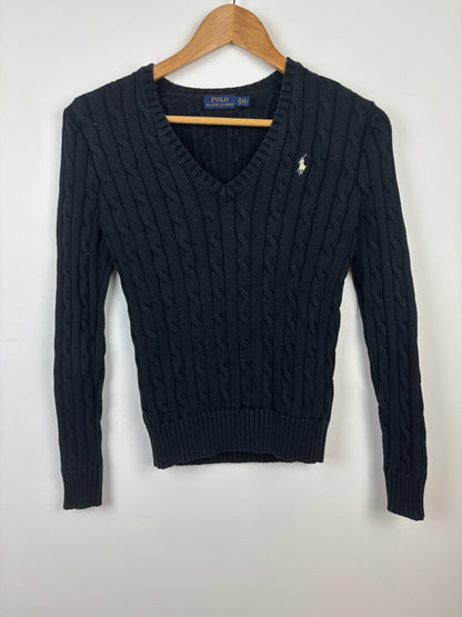 Pull torsadé col v Ralph Lauren
